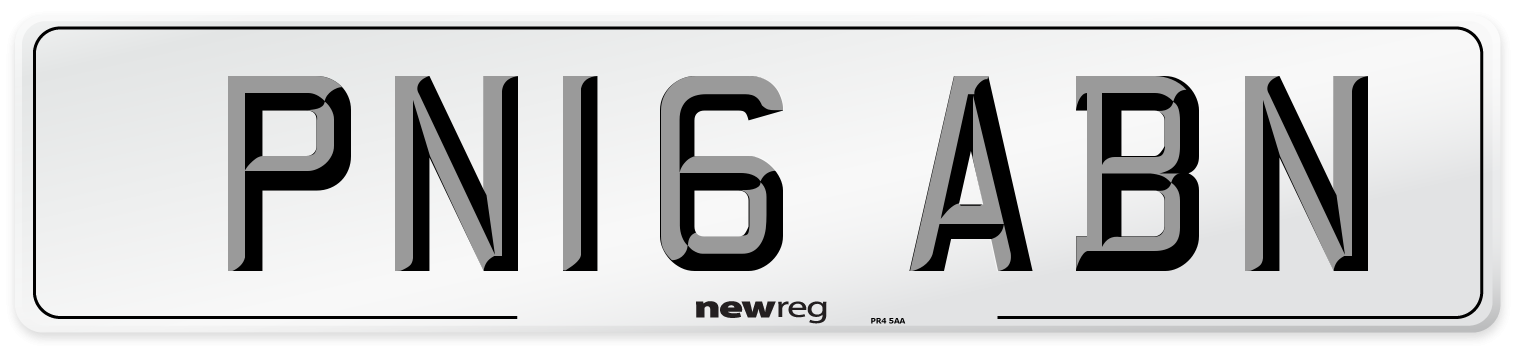 PN16 ABN Number Plate from New Reg